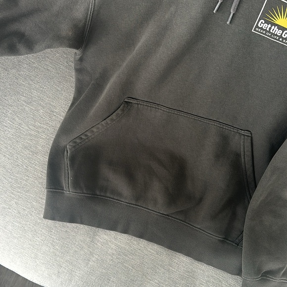 Greenish Gray Oversize Designed H&M Sweatshirt - Picture 3 of 4